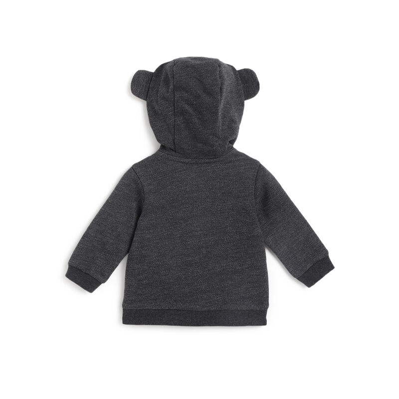 Boys Dark Grey Printed Jacket image number 1